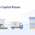 CPG capital raises concept showing product supply chain growth and funding strategy illustration