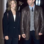 Jennifer Aniston and David Schwimmer attending an event together during the Friends era, showcasing the chemistry and friendship that sparked years of romance rumors among fans.